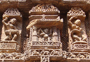 Sculptures in Konark Sun Temple