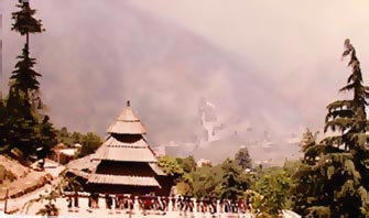 Temple dotting the Himalayas