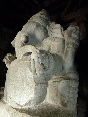 Kadalekalu Monolithic Ganesha