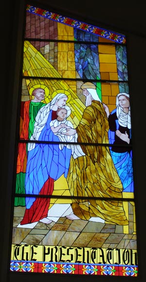 Stained Glass in the Infant Jesus Shrine in Bangalore